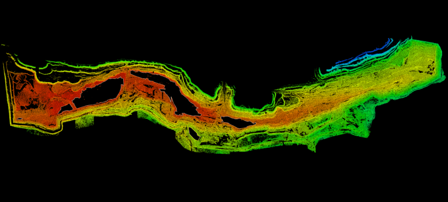 Point cloud of an open-cast mine site, India
