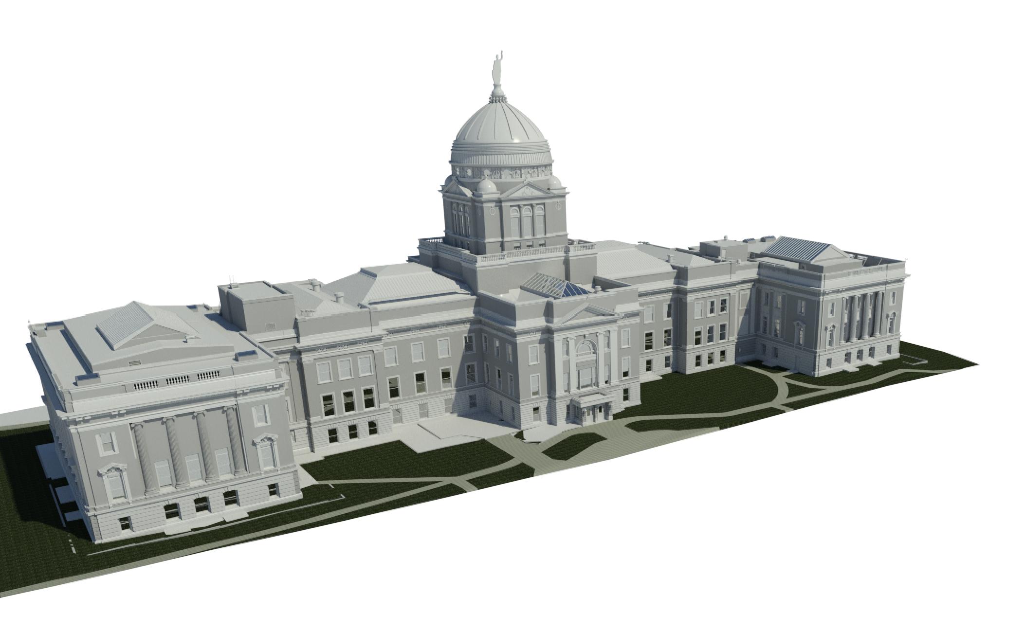 3D model of the Montana State Capitol