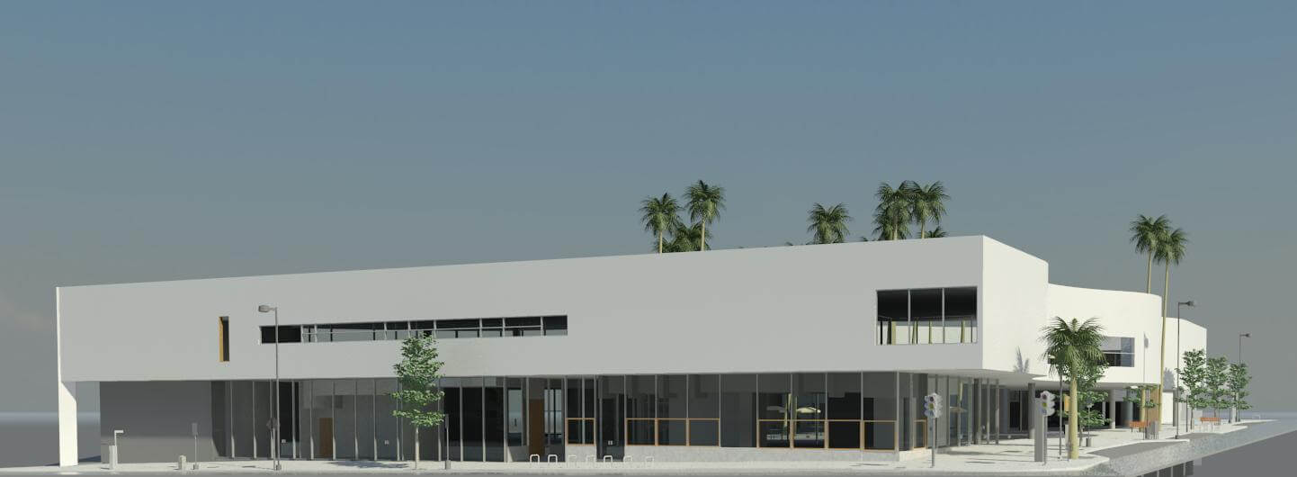 3D BIM model of QV1 Retail Plaza