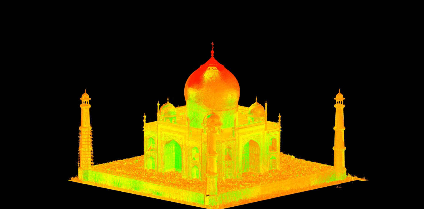 Registered point cloud of the Taj Mahal, Agra